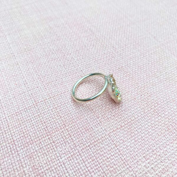 sølv, glimmer,fingerring