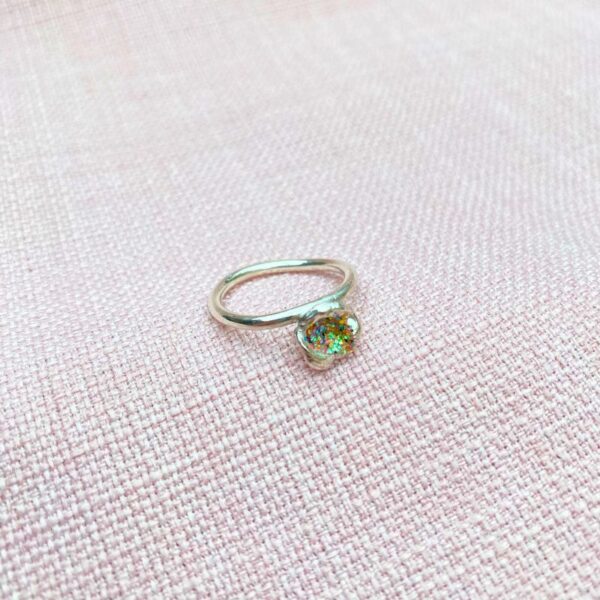 sølv, glimmerring, fingerring, no, 5
