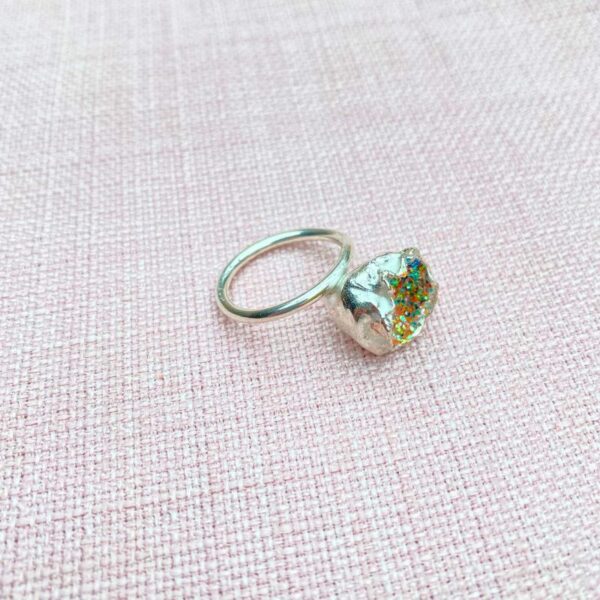 sølv, glimmer, fingerring