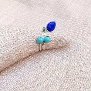 unika, sølv, buketring, lapis, topas, opal